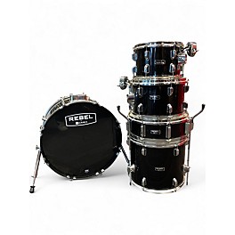 Used Mapex 5 Piece Rebel 5 piece Black Drum Kit