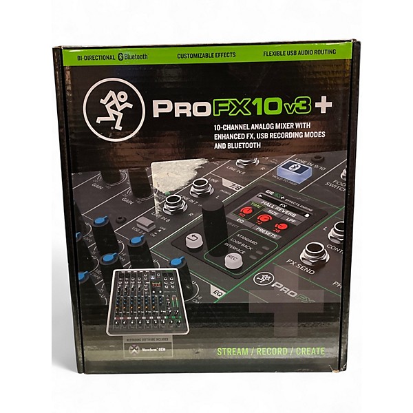 Used Mackie PROFX10 v3 + Unpowered Mixer