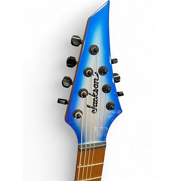 Used Jackson Pro Series Misha Mansoor Signature Juggernaut HT7FM Blue & Silver Solid Body Electric Guitar