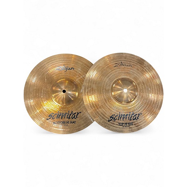 Used Zildjian 13in Scimitar Hi Hat Pair Cymbal