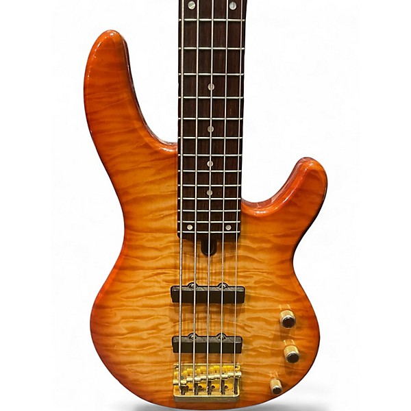 Used Yamaha BB G5 Cherry Sunburst Electric Bass Guitar