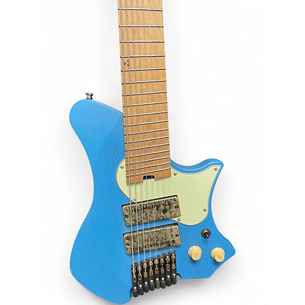 Used Goc Guitars Satya 8 String Blue Solid Body Electric Guitar