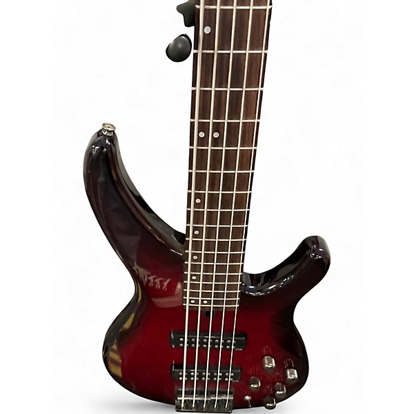 Used Yamaha trbx605fm Crimson Red Trans Electric Bass Guitar