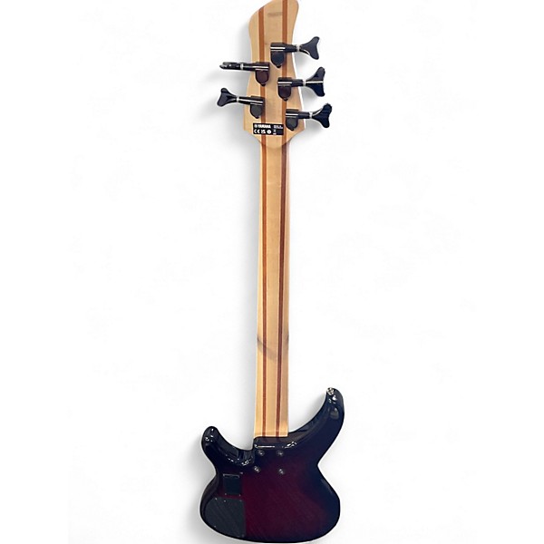 Used Yamaha trbx605fm Crimson Red Trans Electric Bass Guitar