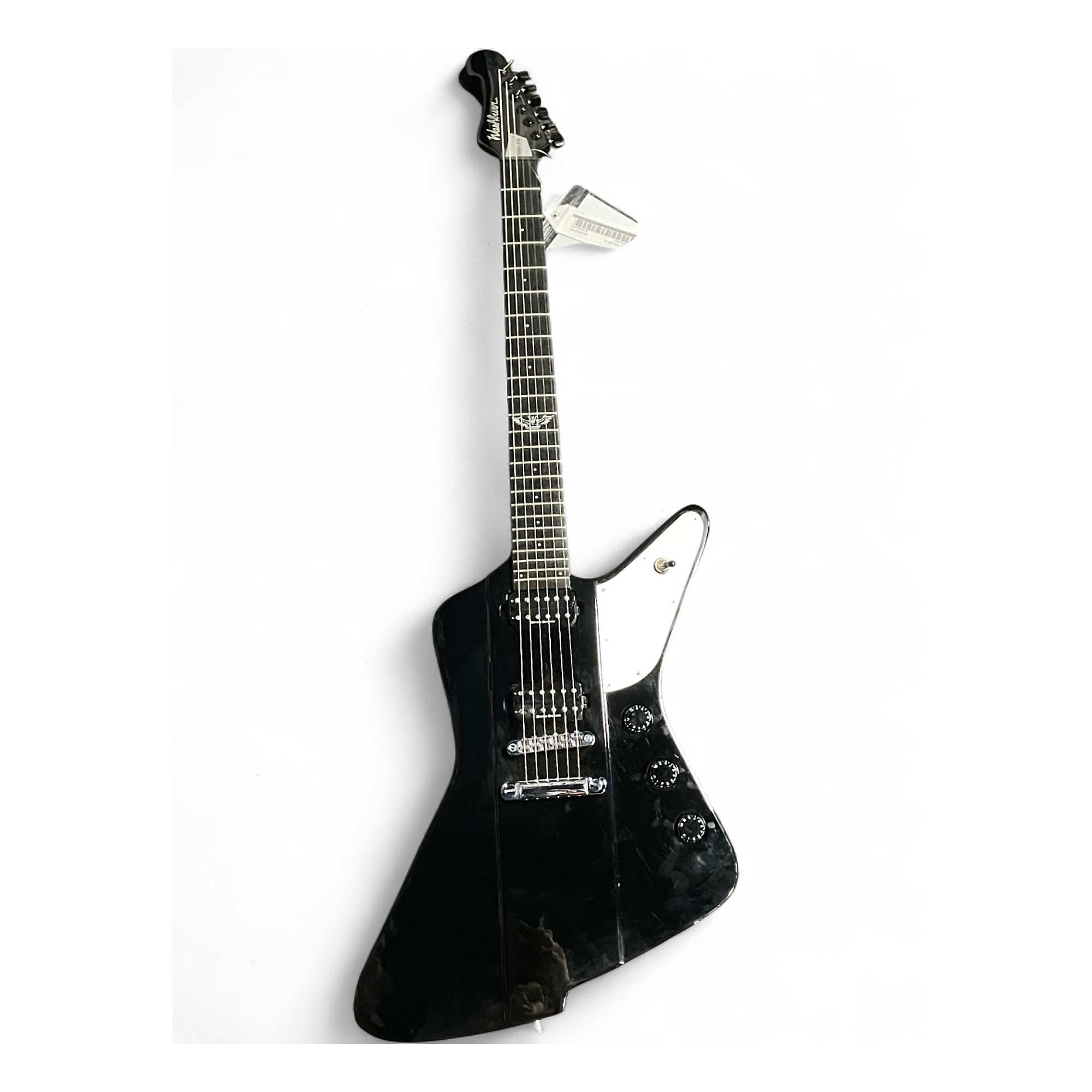Used Washburn PXZ 200B PARALLAXE Black and Silver Solid Body