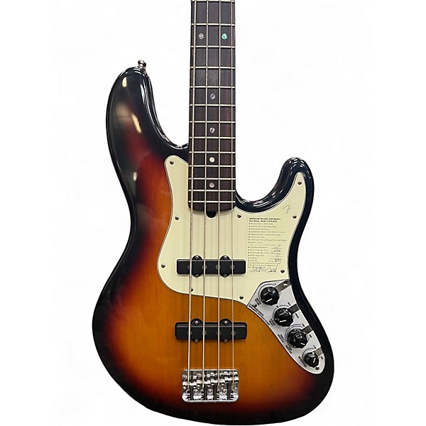 Used Fender American Ultra Jazz Bass 2 Color Sunburst Electric Bass Guitar