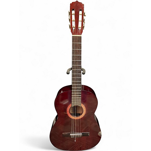 Used Madeira By Guild GC10WR Red Classical Acoustic Guitar