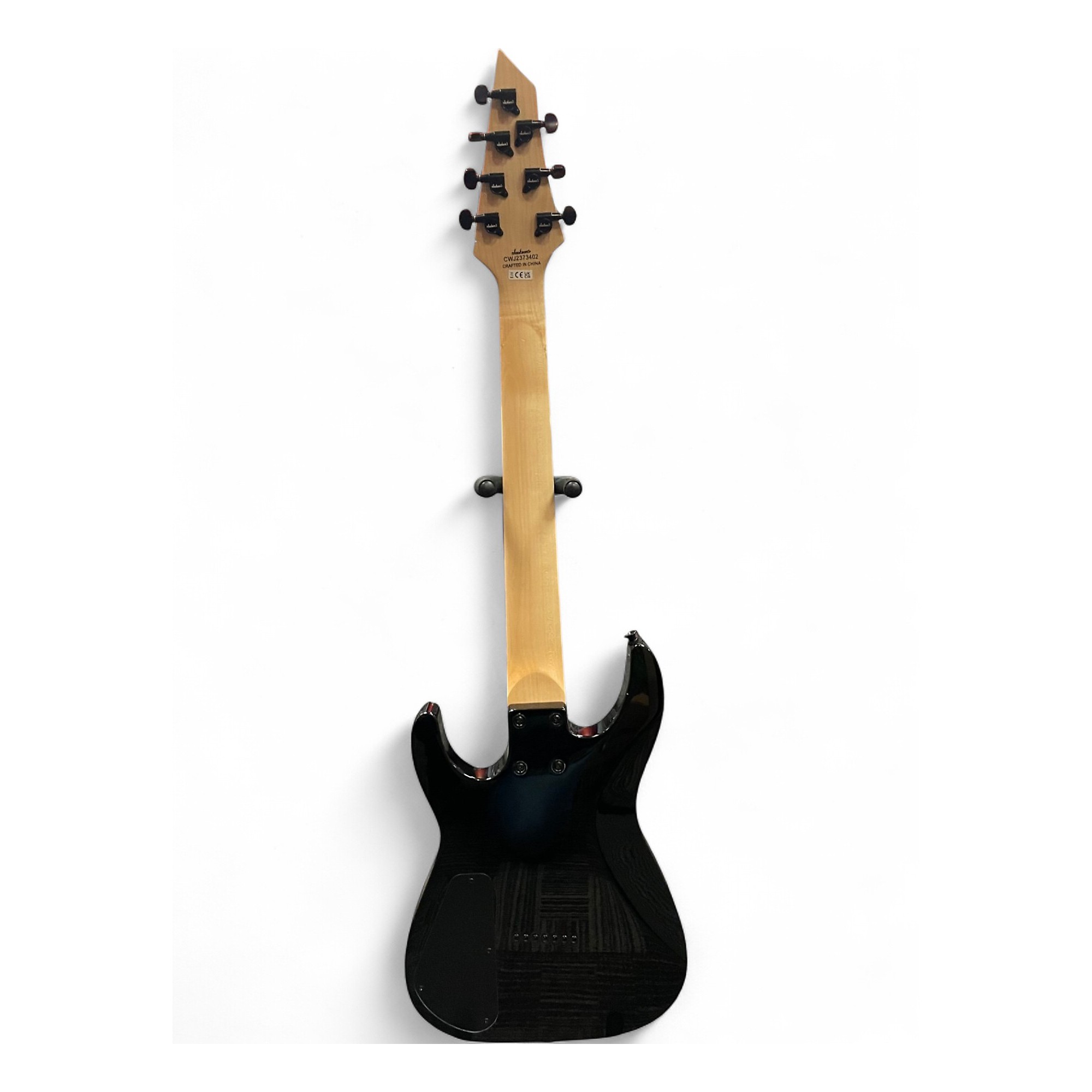 Used Jackson JS22-7 Dinky 7 String Black Solid Body Electric