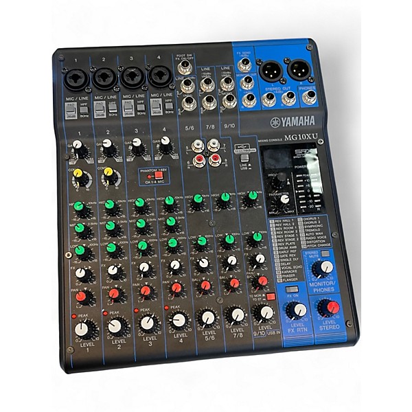 Used Yamaha MG10XU 10 Channel Mixer with Effects Unpowered