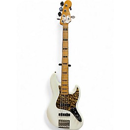 Used 2019 Fender American Ultra Jazz Bass V Arctic Pearl Electric Bass Guitar