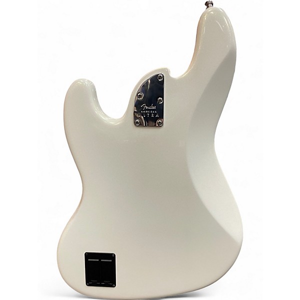 Used 2019 Fender American Ultra Jazz Bass V Arctic Pearl Electric Bass Guitar