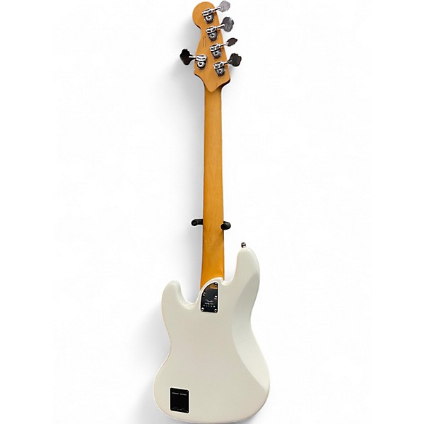 Used 2019 Fender American Ultra Jazz Bass V Arctic Pearl Electric Bass Guitar