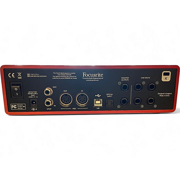 DTM・DAW focusrite 18i8 Gen2 Used Focusrite Scarlett 18i8 Gen 2 Audio Interface | Guitar