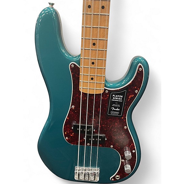 Used 2022 Fender Player Precision Bass Ocean Turquoise