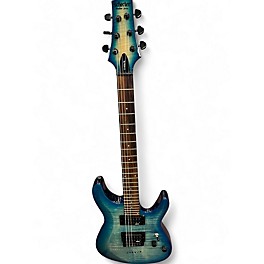 Used Schecter Guitar Research C6 ELITE 3 Color blueburst Solid Body Electric Guitar