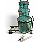 Used DW 4 Piece Design Series Acrylic Sea Glass Drum Kit