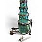 Used DW 4 Piece Design Series Acrylic Sea Glass Drum Kit