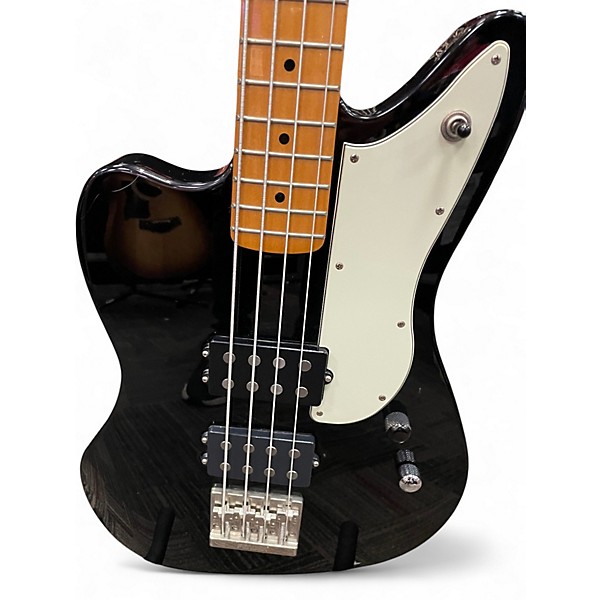 Used Fender Pawn Shop Reverse Jaguar Bass Black Electric Bass Guitar