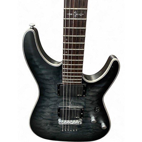 Used Schecter Guitar Research C1 Platinum GREY BURST Solid Body Electric Guitar