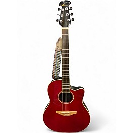 Used Ovation GC057M-5 Celebrity Red Acoustic Electric Guitar
