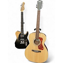 Used Guild OM-240E Natural Acoustic Electric Guitar