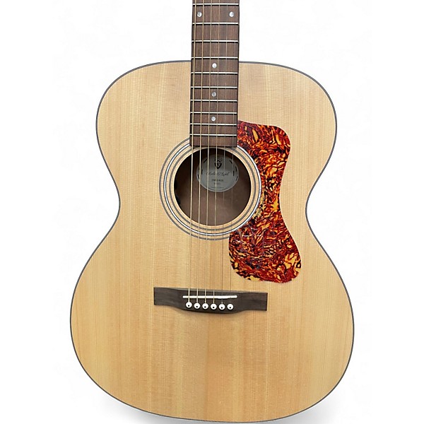 Used Guild OM-240E Natural Acoustic Electric Guitar Natural