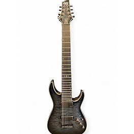 Used Schecter Guitar Research Hellraiser Hybrid c8 transparent black Solid Body Electric Guitar