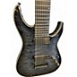 Used Schecter Guitar Research Hellraiser Hybrid c8 transparent black Solid Body Electric Guitar