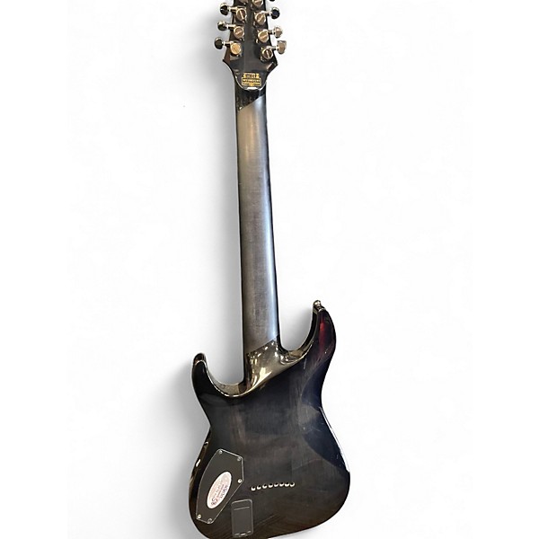 Used Schecter Guitar Research Hellraiser Hybrid c8 transparent black Solid Body Electric Guitar