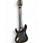 Used Schecter Guitar Research Hellraiser Hybrid c8 transparent black Solid Body Electric Guitar