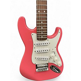 Used Johnson STRAT STYLE BODY MINI  PINK Solid Body Electric Guitar