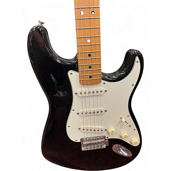 Used Fender Standard Stratocaster Black Solid Body Electric