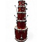 Used Mapex 7 Piece mars birch crossover blood orange sparkle Drum Kit