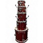 Used Mapex 7 Piece mars birch crossover blood orange sparkle Drum Kit