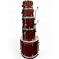 Used Mapex 7 Piece mars birch crossover blood orange sparkle Drum Kit