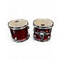 Used Mapex 7 Piece mars birch crossover blood orange sparkle Drum Kit