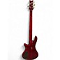 Used Schecter Guitar Research diamond series elite-5 Crimson Red Trans Electric Bass Guitar