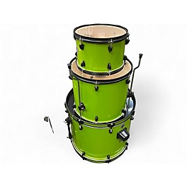 Used ddrum 3 Piece D2R NEON GREEN SPARKLE Drum Kit
