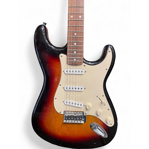 Used Johnson Double Cut 3 Color Sunburst Solid Body Electric Guitar
