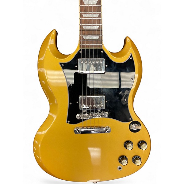 Used 2022 Epiphone SG Standard Gold Solid Body Electric Guitar