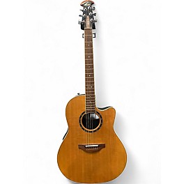 Used Ovation 1771lx Natural Acoustic Electric Guitar