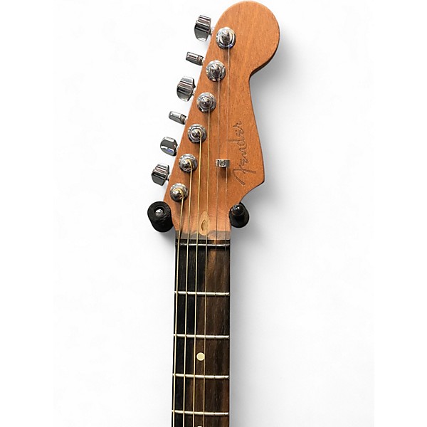 Used Fender American Acoustasonic Stratocaster Black Acoustic Electric Guitar