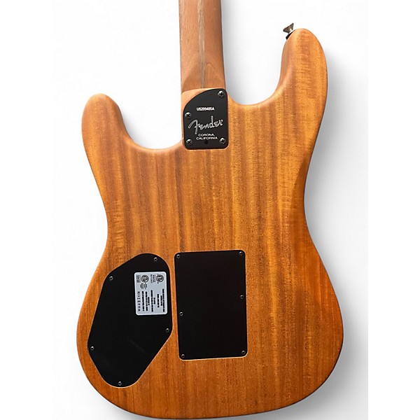 Used Fender American Acoustasonic Stratocaster Black Acoustic Electric Guitar