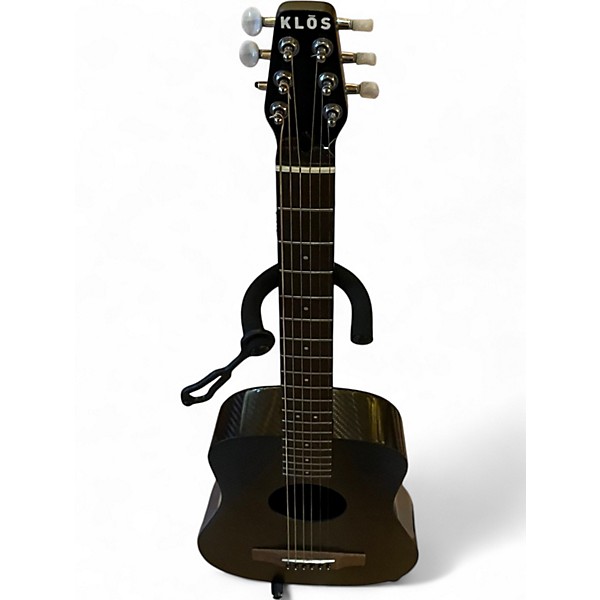 Used Klos Hybrid Travel Guitar BLACK Acoustic Guitar