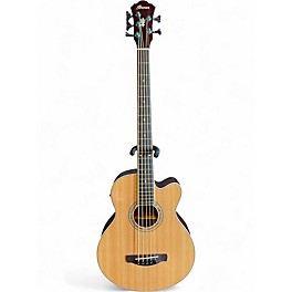 Used Ibanez aeb105e Natural Acoustic Bass Guitar