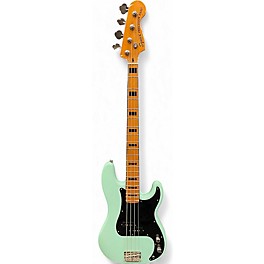 Used Squier Classic Vibe 1970S Precision Bass Surf Green Electric Bass Guitar