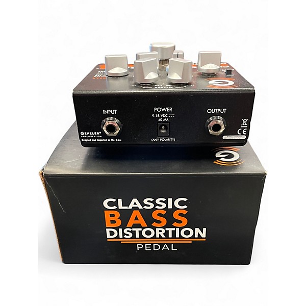 Used Genzler Amplification Crash Box 4 Classic Bass Distortion Bass Effect Pedal