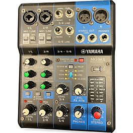 Used Yamaha MG06X Unpowered Mixer