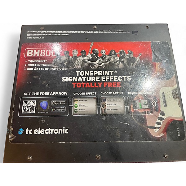 Used TC Electronic bh800 Bass Amp Head