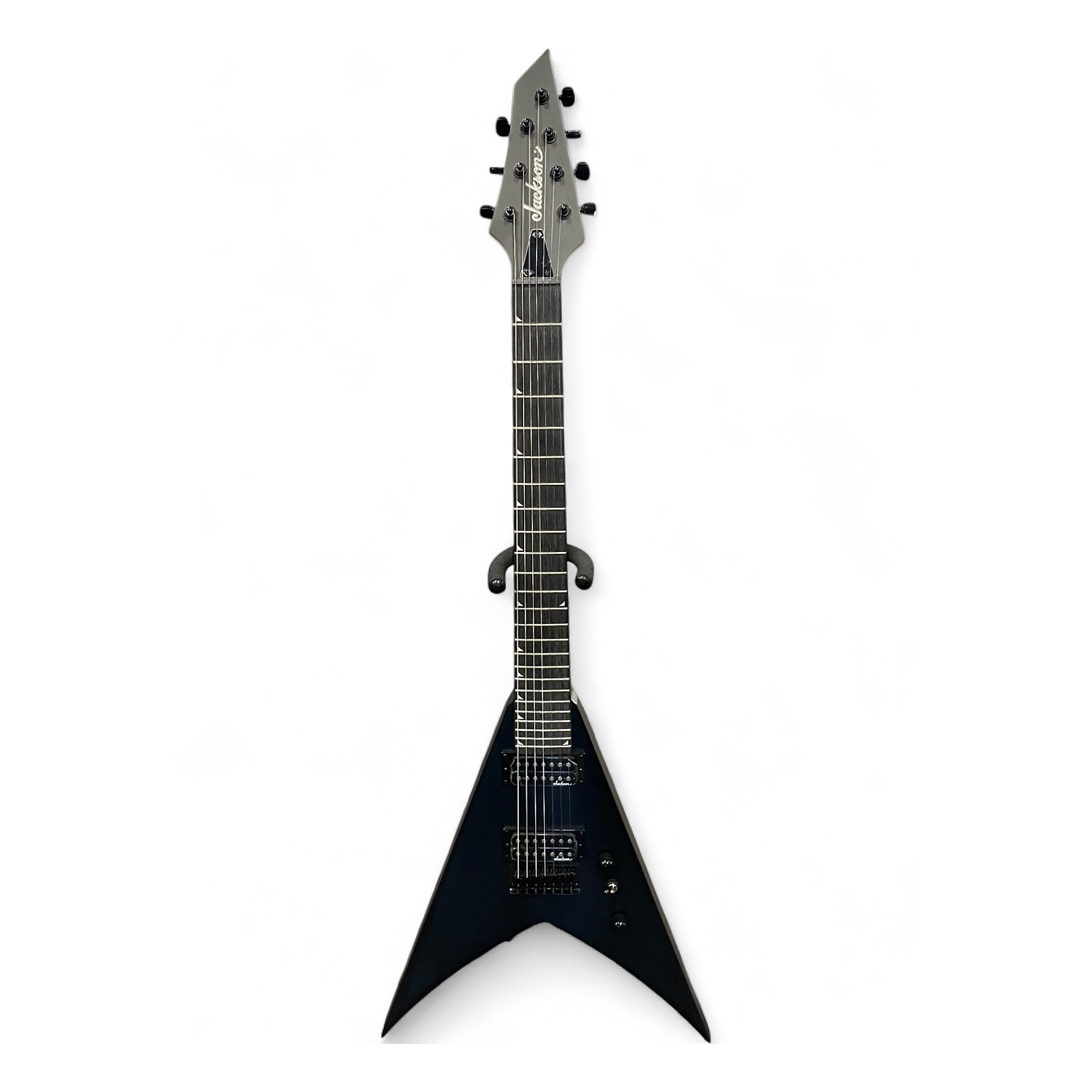 Used Jackson JS Series King-V JS22-7 Black Solid Body